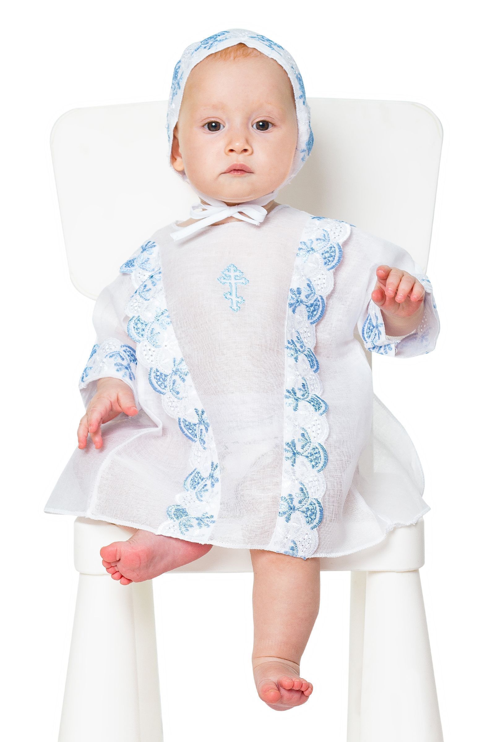 Комплект для крещения-6-279 оптом от производителя детской одежды 'Алёна'
