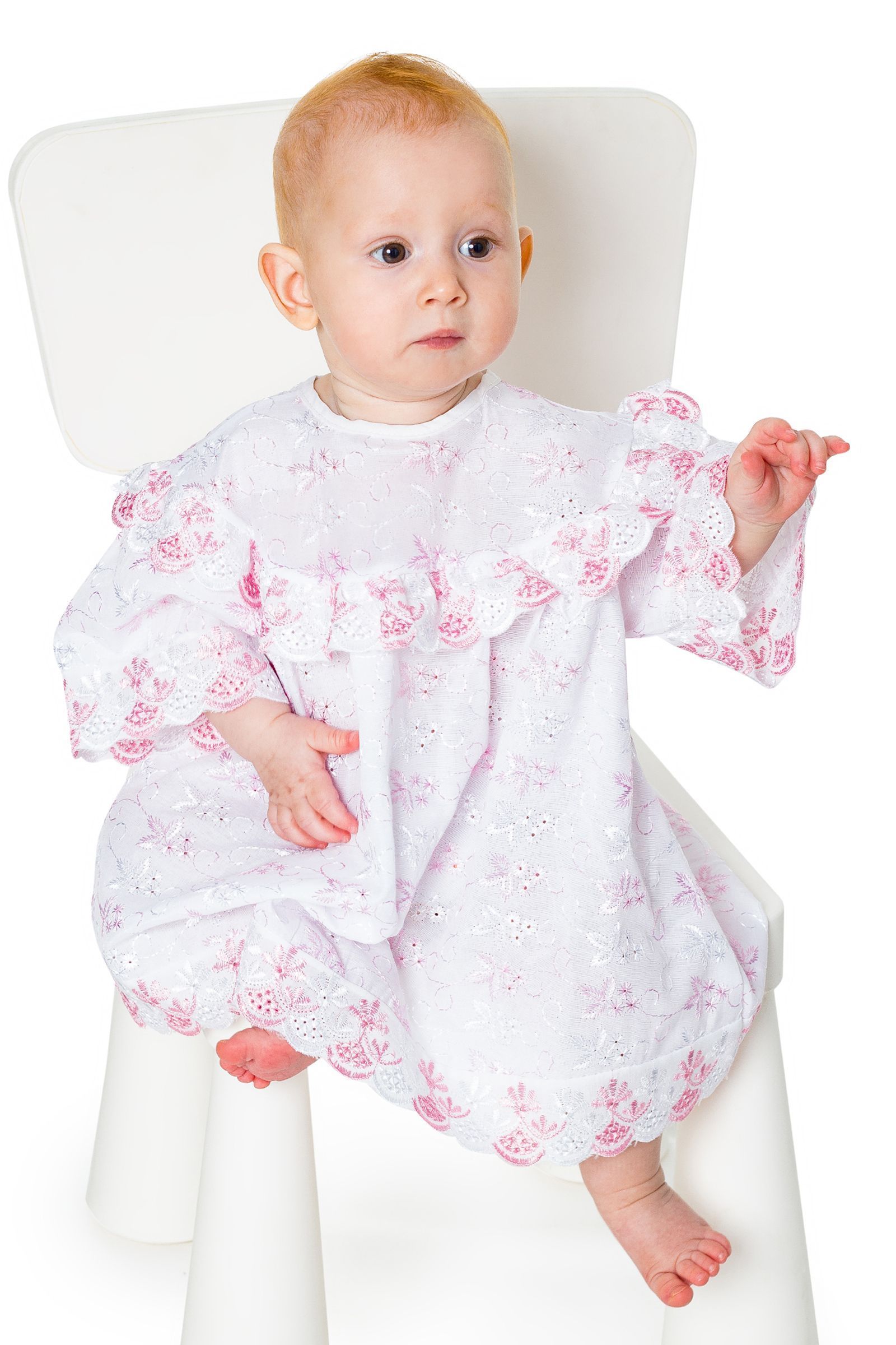 Комплект для крещения-6-401 оптом от производителя детской одежды 'Алёна'
