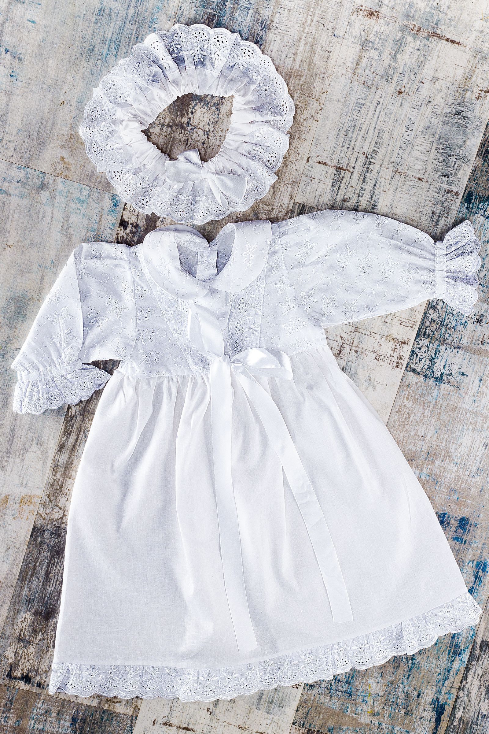 Комплект для крещения-6-71 оптом от производителя детской одежды 'Алёна'