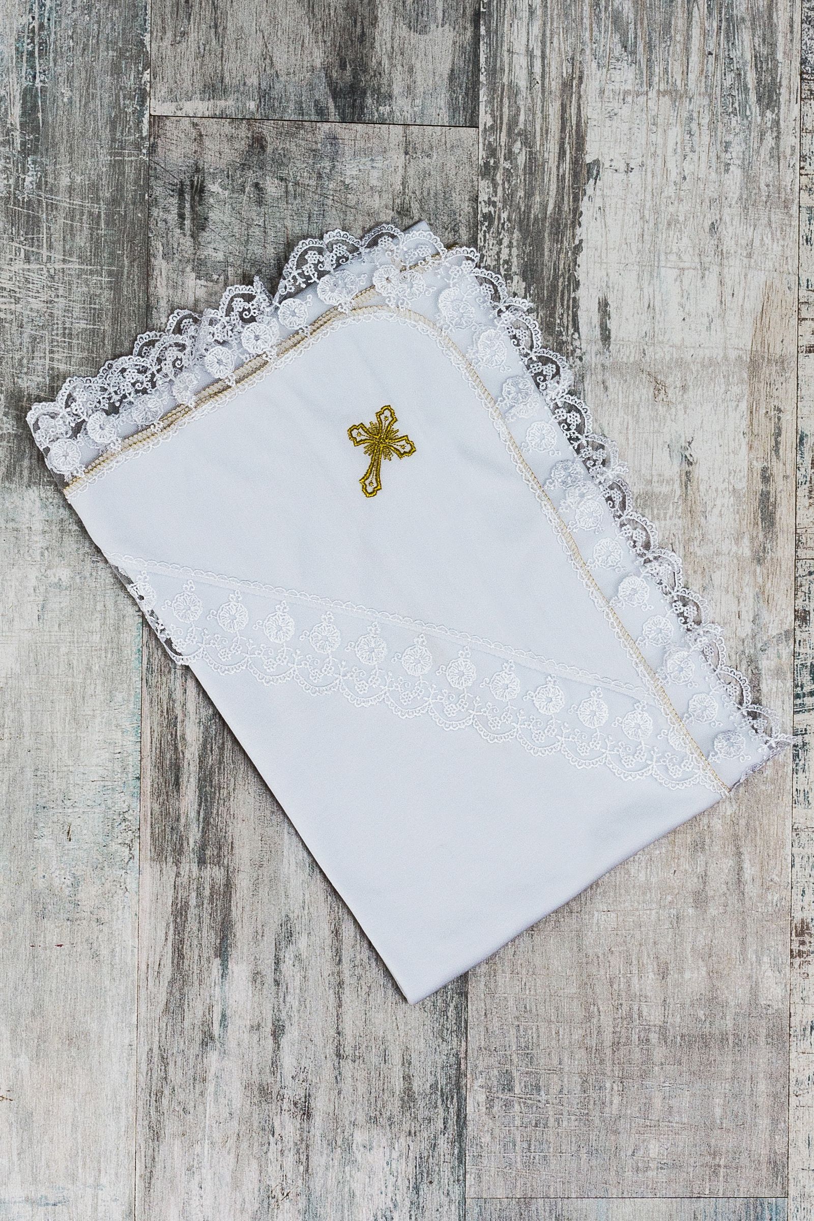 Пеленка для крещения-ПН02-2715 оптом от производителя детской одежды 'Алёна'