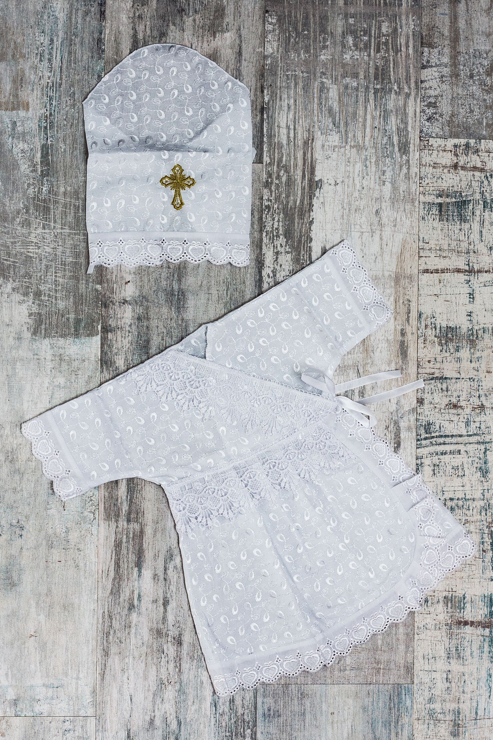 Комплект для крещения-ПЛ14-2722 оптом от производителя детской одежды 'Алёна'