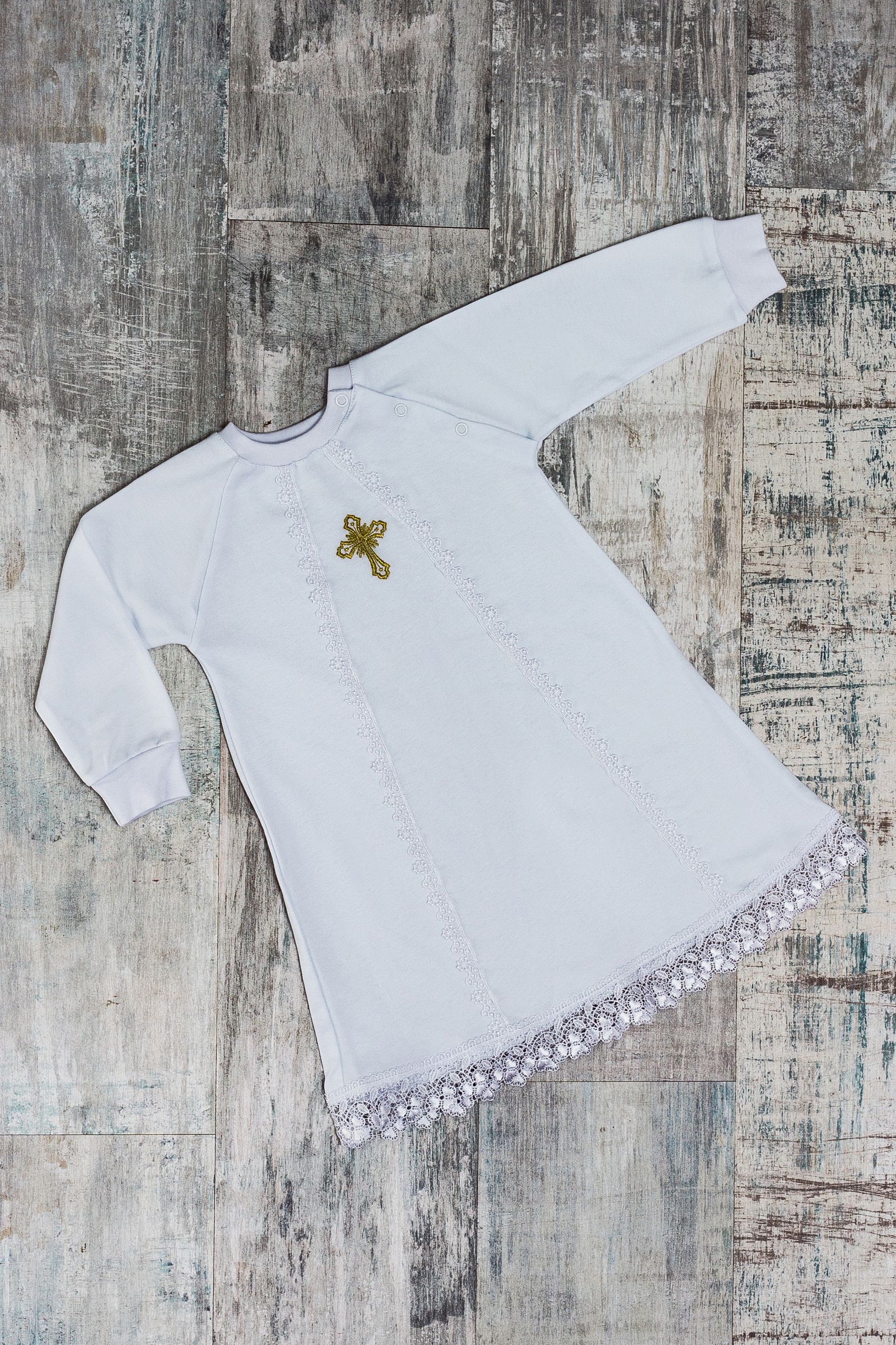Рубашечка для крещения-РБ01-2732А оптом от производителя детской одежды 'Алёна'