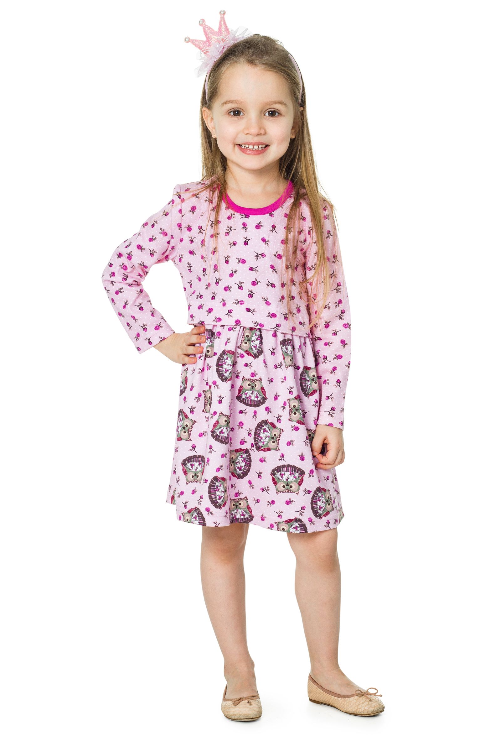 Платье-ПЛ01-2741 оптом от производителя детской одежды 'Алёна'