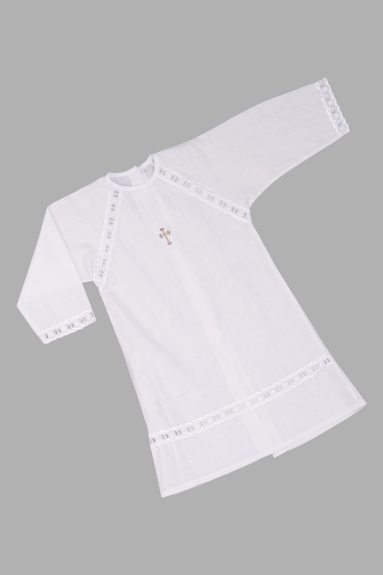Рубашечка для крещения-РБ14-3058 оптом от производителя детской одежды 'Алёна'