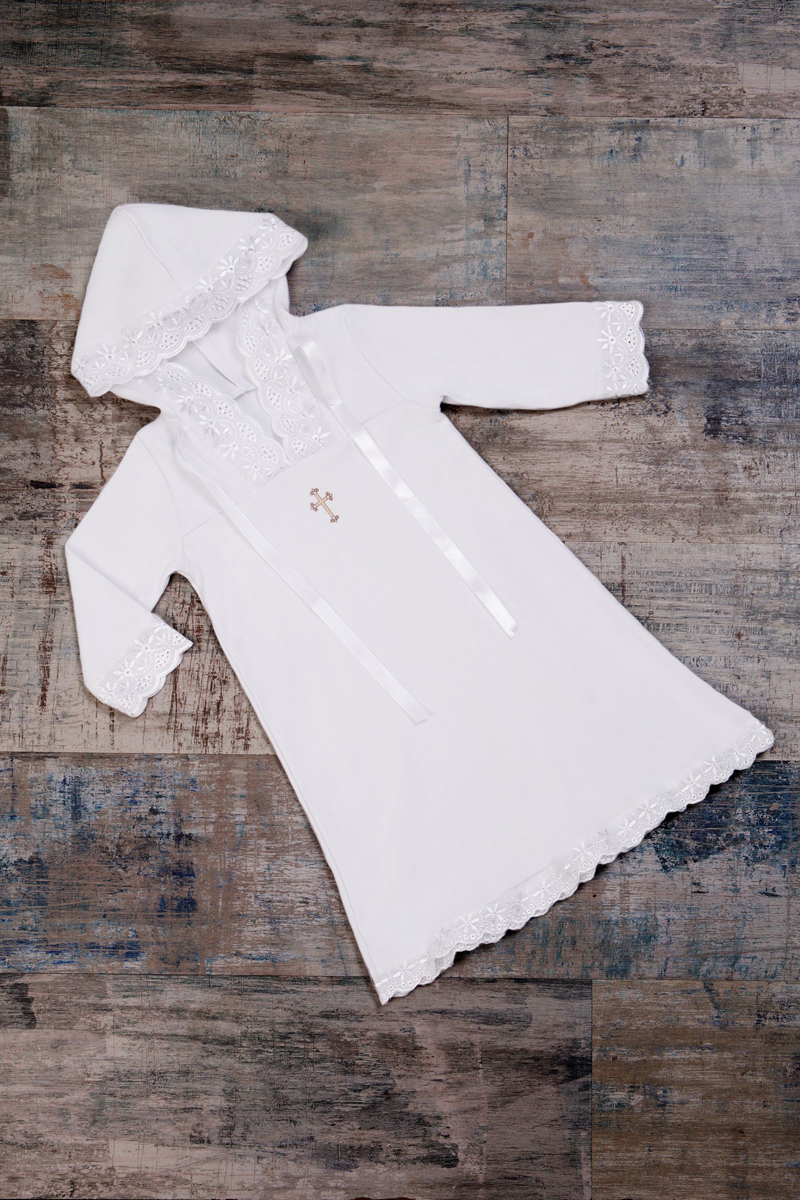Рубашечка для крещения-РБ01-3034 оптом от производителя детской одежды 'Алёна'