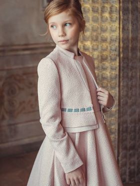 Платье с жакетом-КС23-14Т/1 оптом от производителя детской одежды 'Алёна'