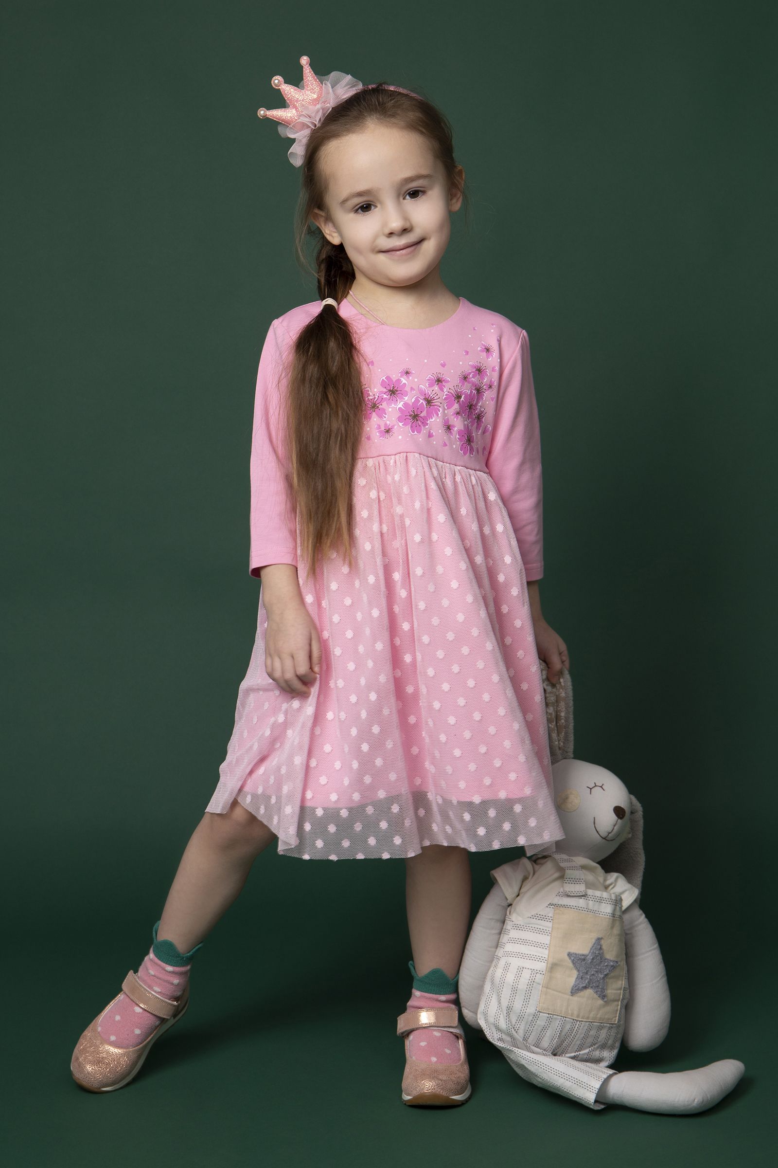 Платье-ПЛ09-3473 оптом от производителя детской одежды 'Алёна'