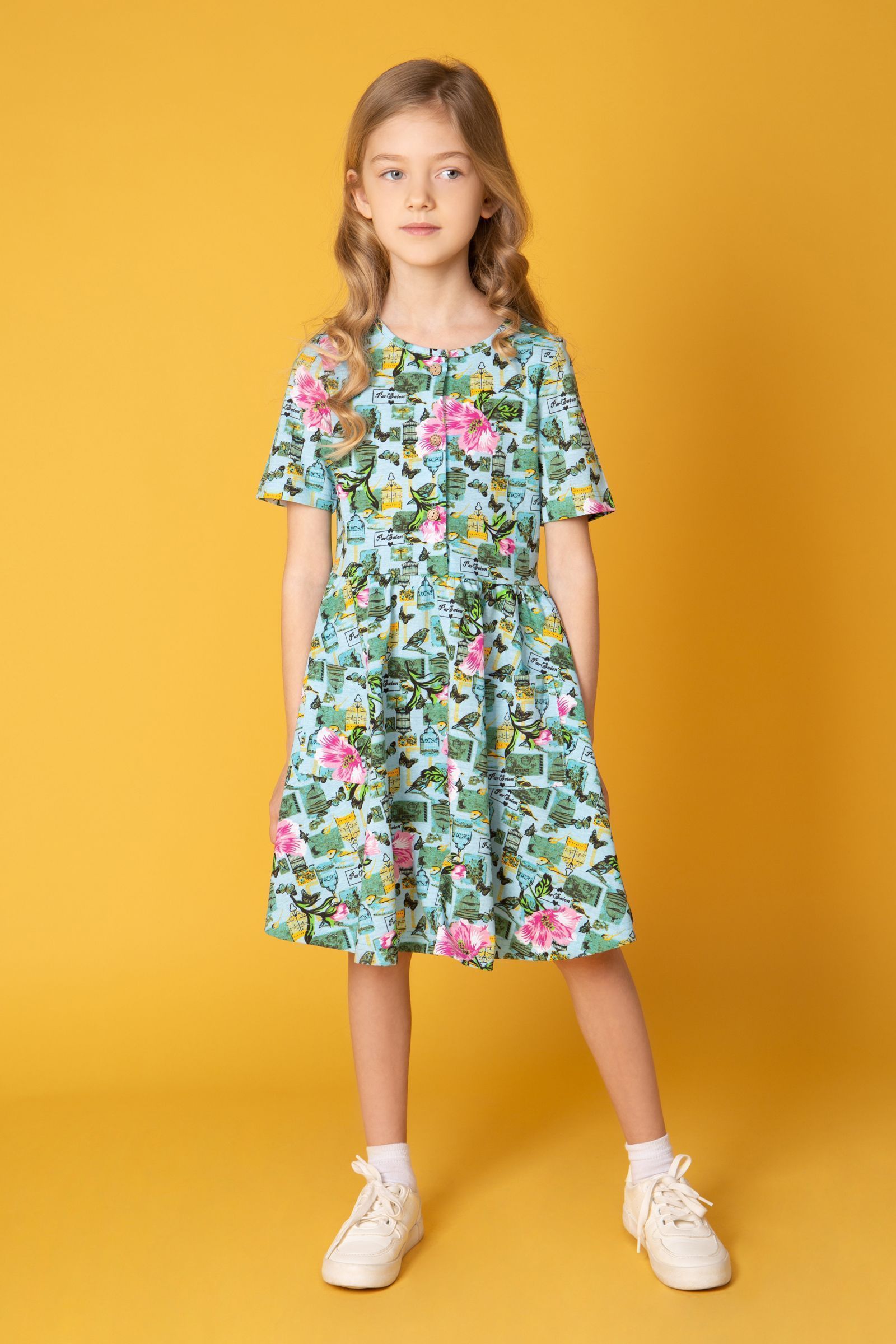 Платье-ПЛ02-3805 оптом от производителя детской одежды 'Алёна'