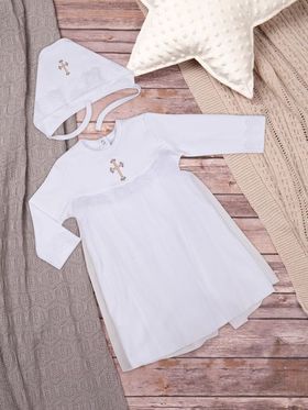Комплект для крещения-КК01-4238 оптом от производителя детской одежды 'Алёна'