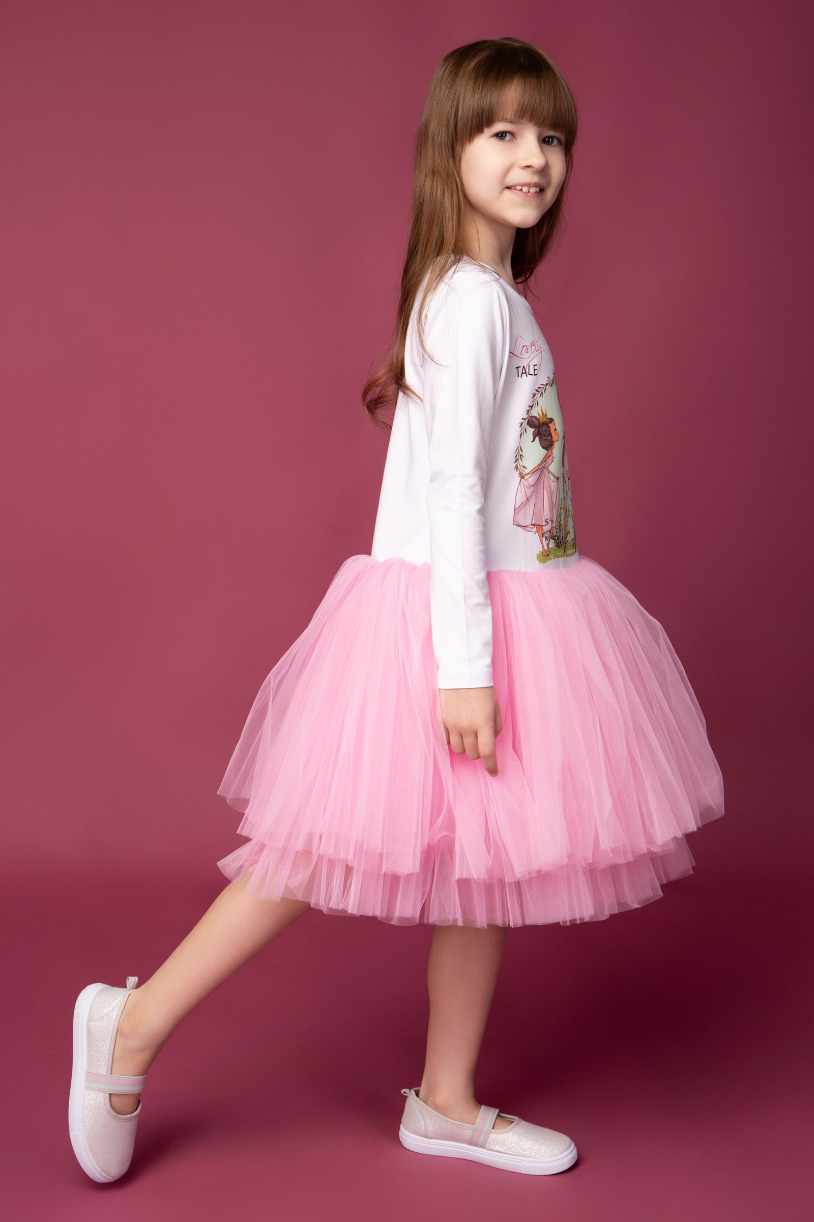 Платье-ПЛ09-4356 оптом от производителя детской одежды 'Алёна'